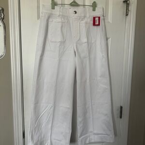 SPANX White Wide-Leg Pants